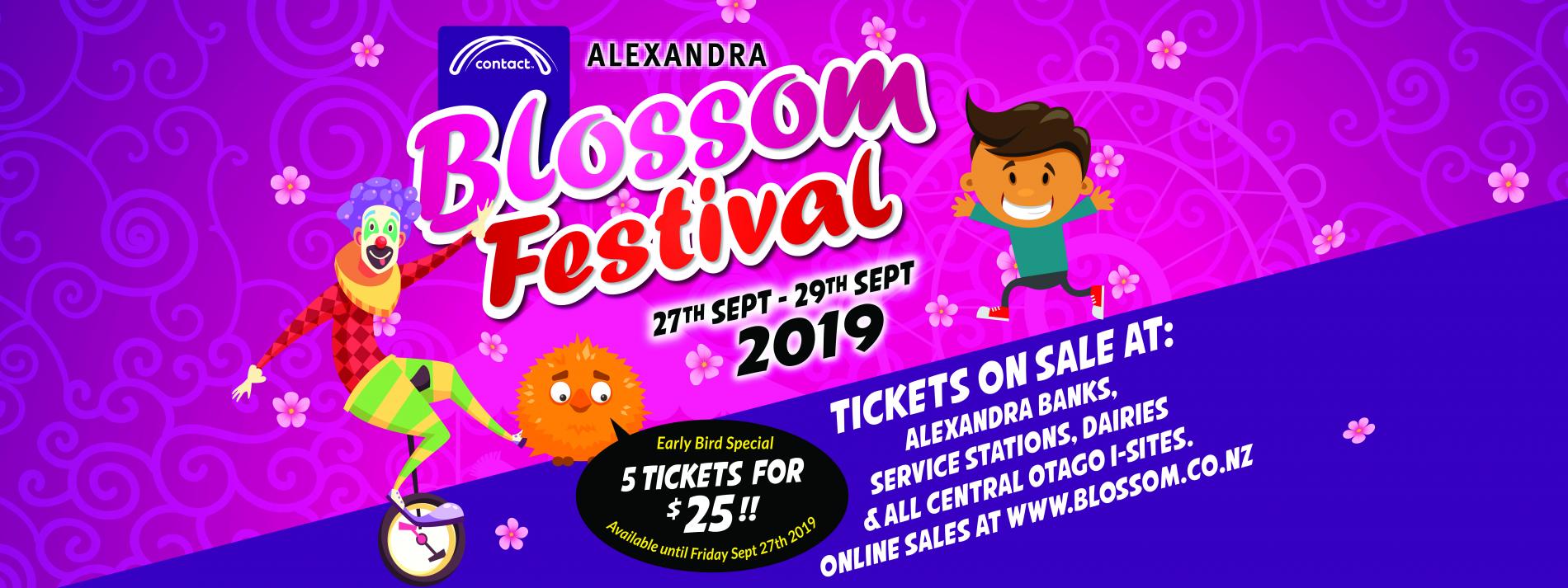 Blossom Tickets 2019 Alexandra Blossom Festival
